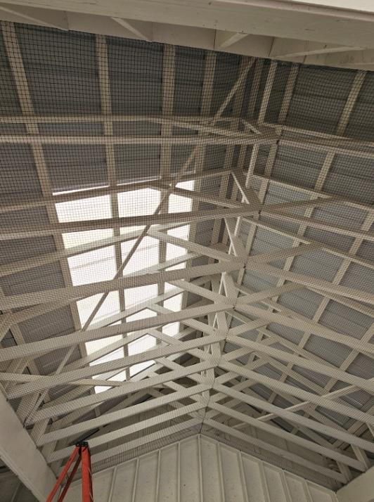 Critter Wranglers exclusion screening installed in building